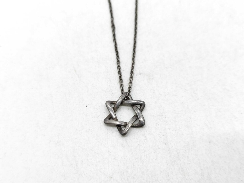 Tiffany & Co. Elsa Peretti Sterling Silver Star of David Pendant Necklace